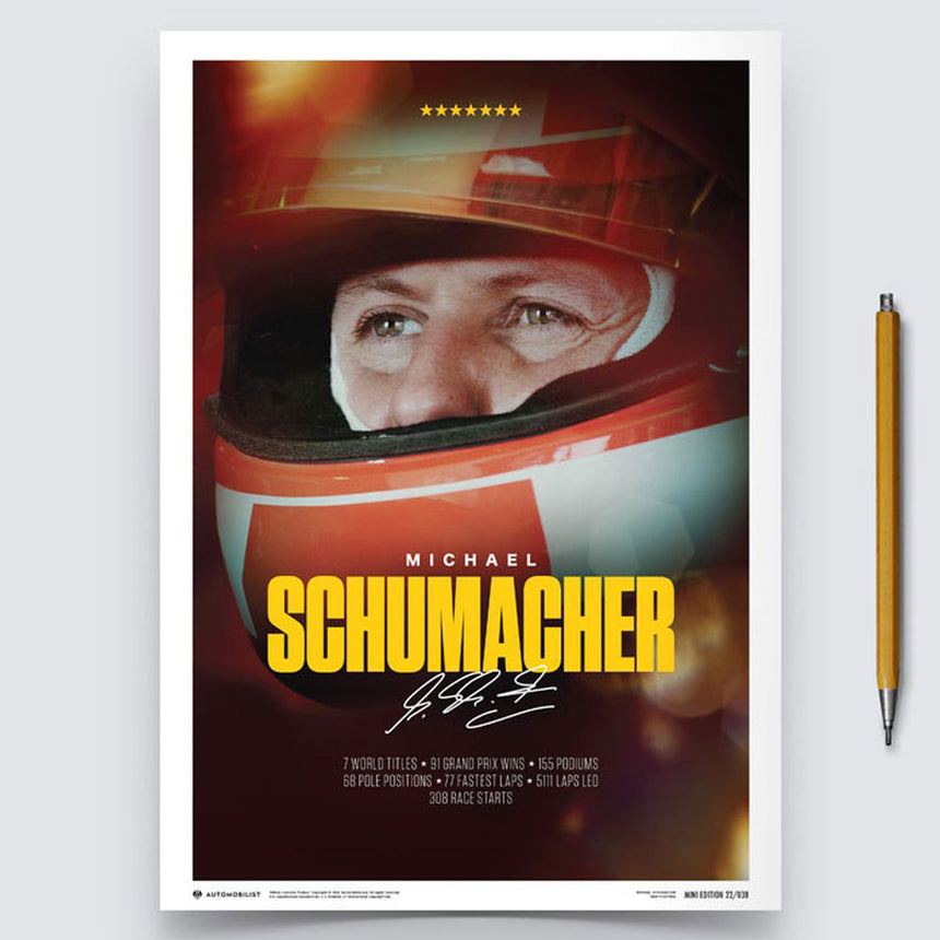 Automobilist Michael Schumacher 2023 Keep Fighting Schumacher Print Poster