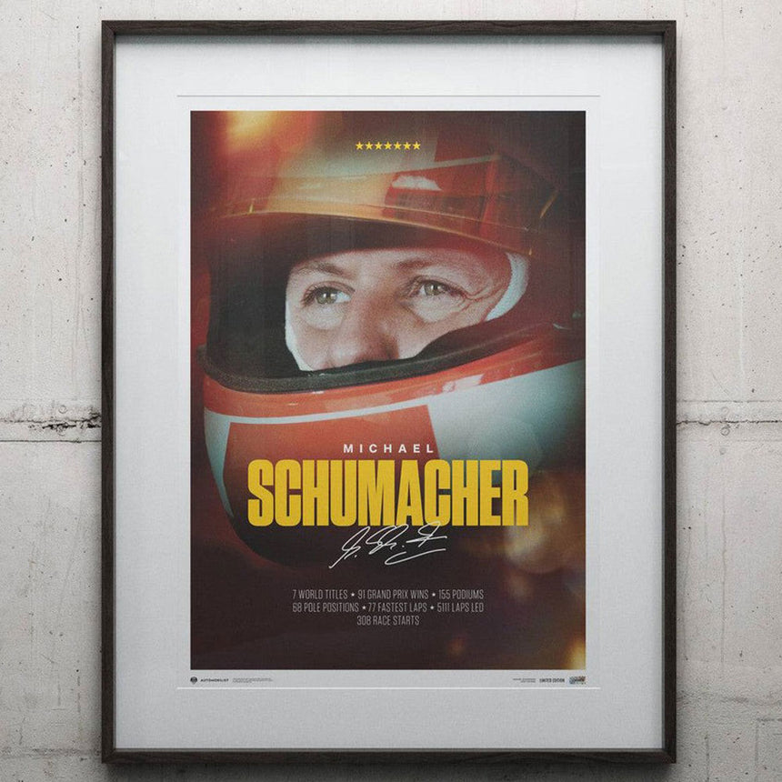 Automobilist Michael Schumacher 2023 Keep Fighting Schumacher Print Poster