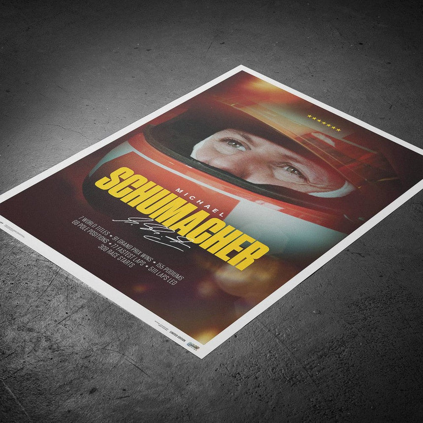 Automobilist Michael Schumacher 2023 Keep Fighting Schumacher Print Poster