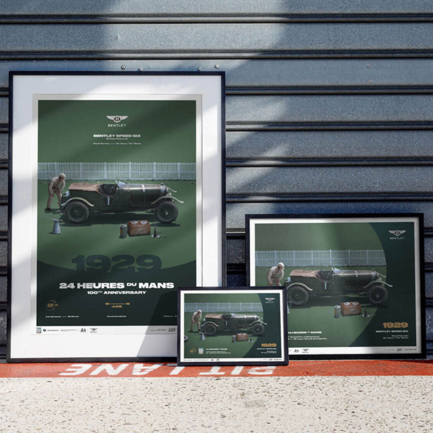 Automobilist 24h Le Mans 100 Years Bentley Speed Six 1929 Print Poster