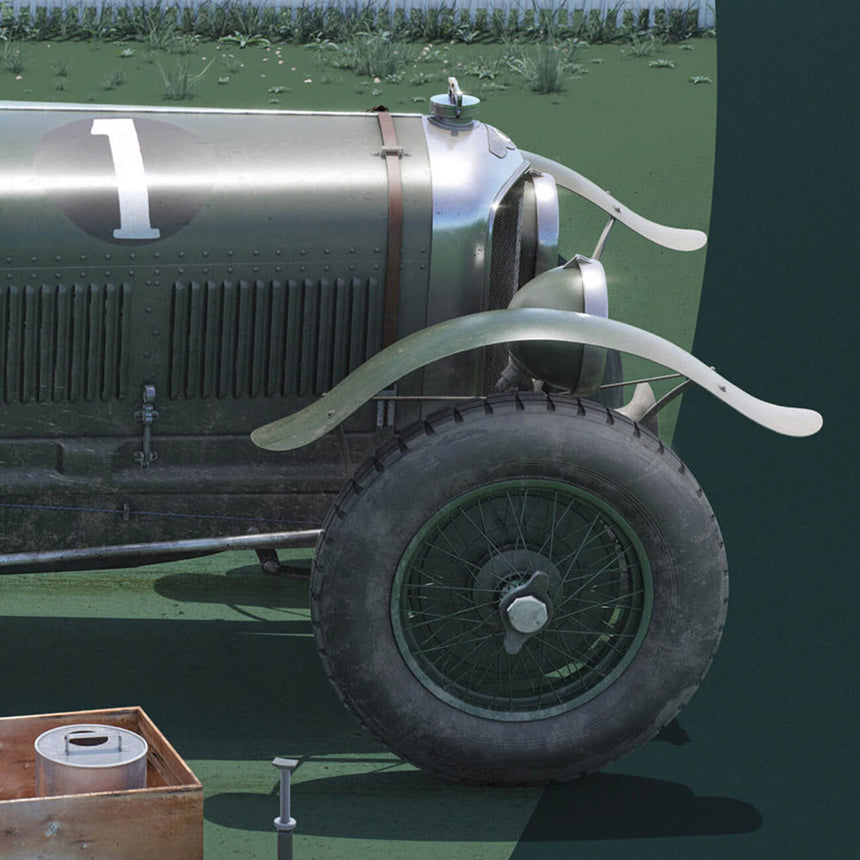 Automobilist 24h Le Mans 100 Years Bentley Speed Six 1929 Print Poster