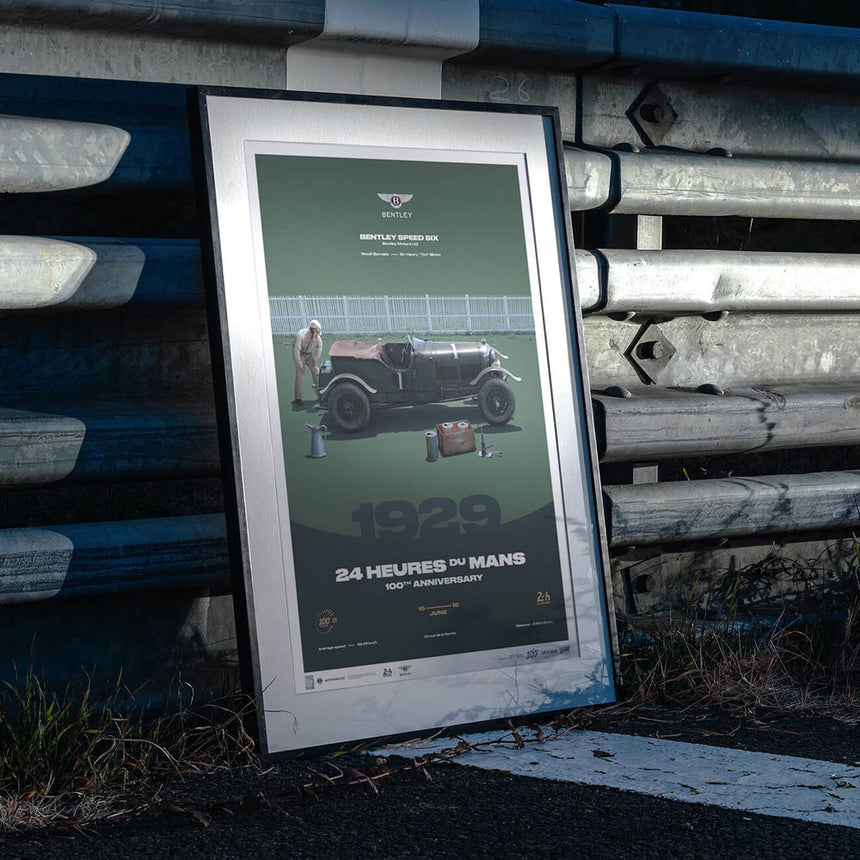 Automobilist 24h Le Mans 100 Years Bentley Speed Six 1929 Print Poster