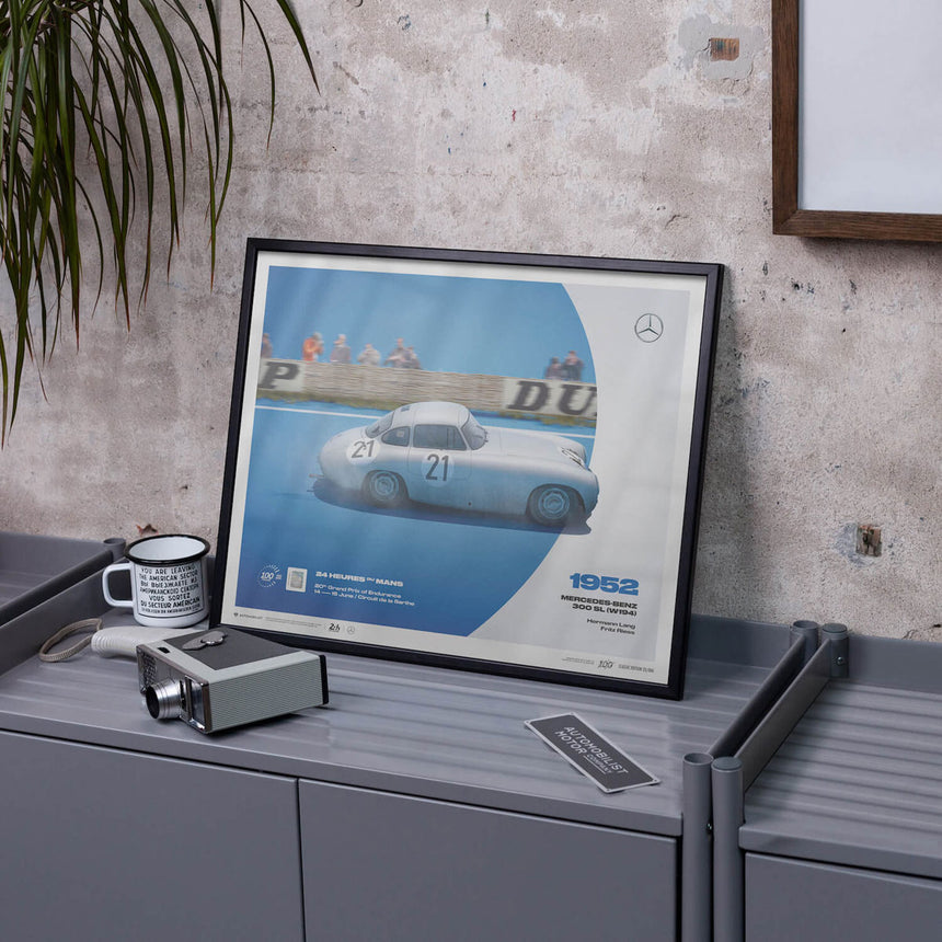 Automobilist Mercedes-Benz W194 1952 24h Le Mans Hans Herrmann Print Poster