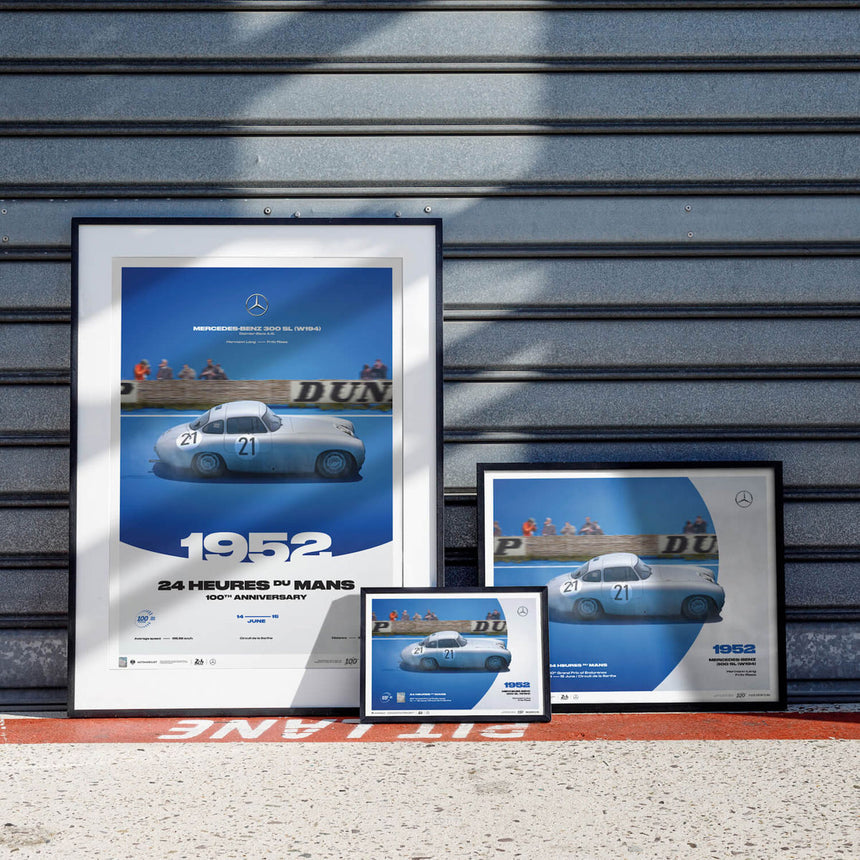Automobilist Mercedes-Benz W194 1952 24h Le Mans Hans Herrmann Print Poster