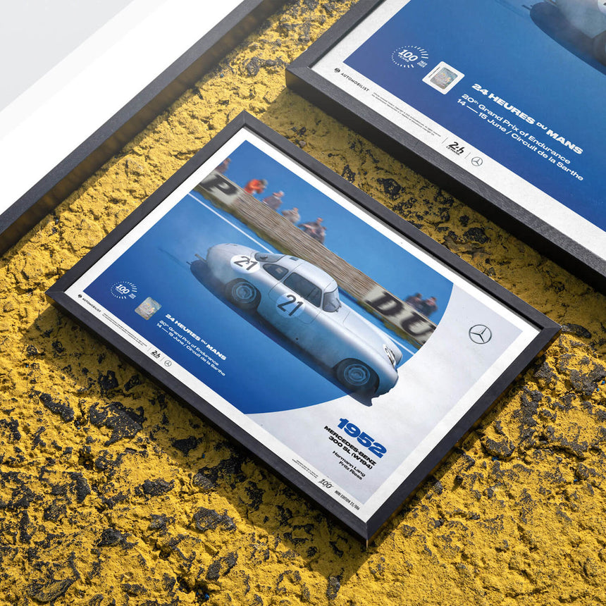 Automobilist Mercedes-Benz W194 1952 24h Le Mans Hans Herrmann Print Poster