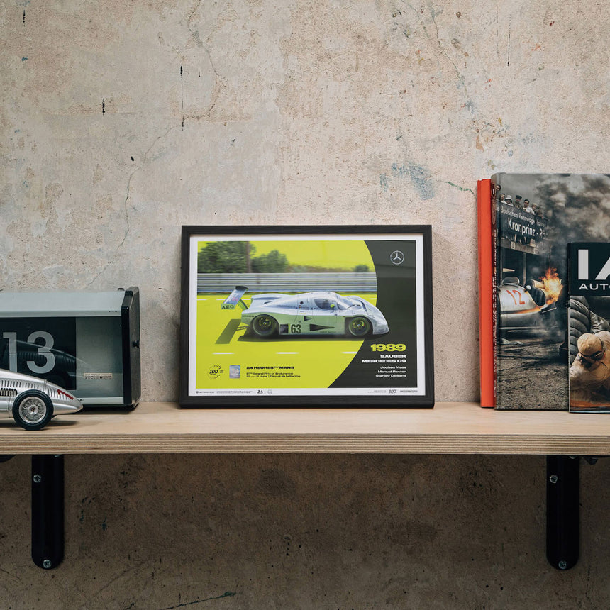 Automobilist Sauber Mercedes C9 1989 100th Anniversary 24h Le Mans Print Poster