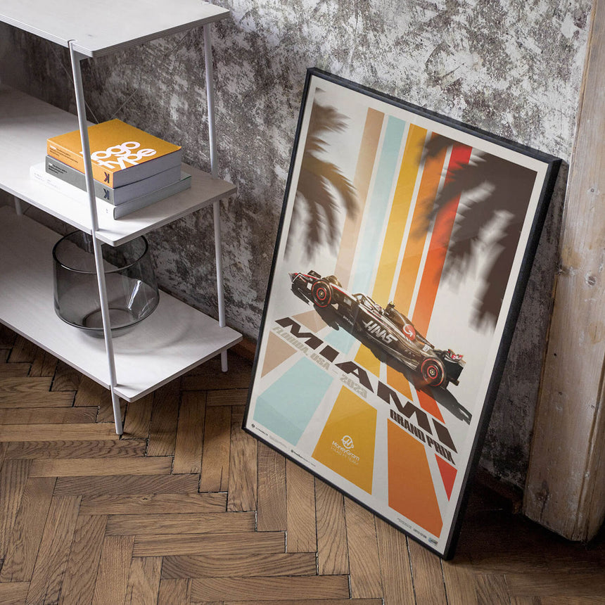 Automobilist MoneyGram Haas F1 Team Miami 2023 Print Poster