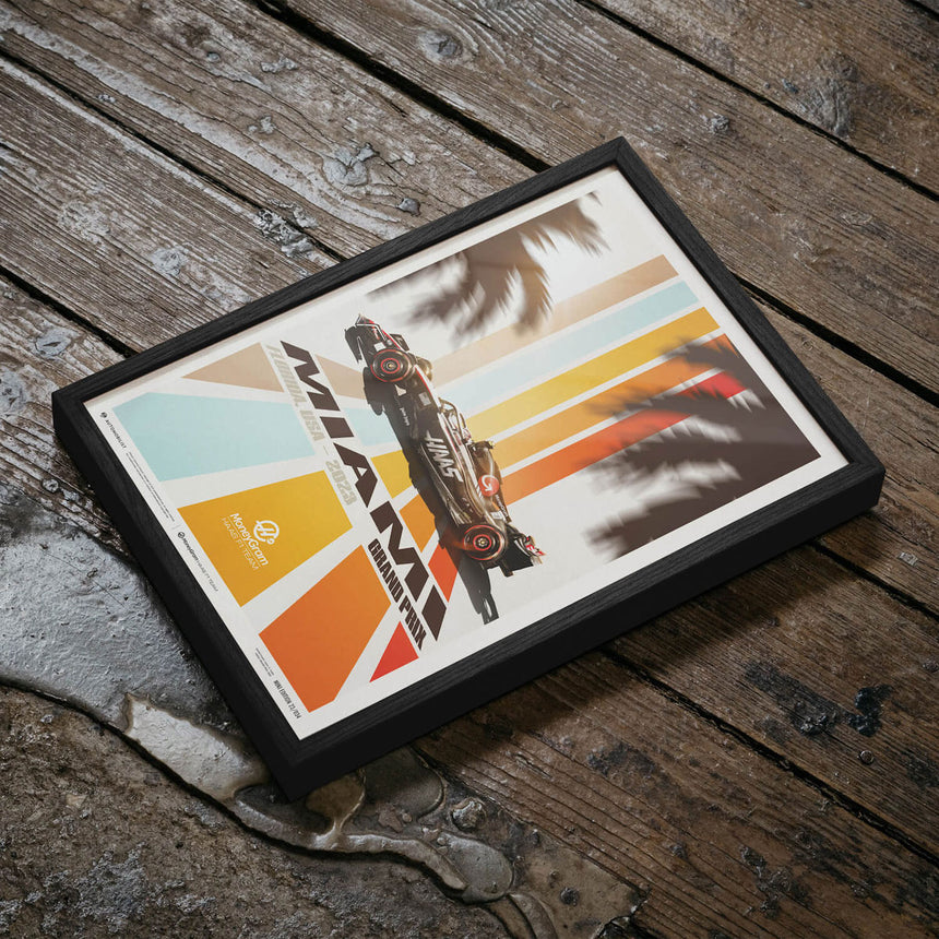 Automobilist MoneyGram Haas F1 Team Miami 2023 Print Poster