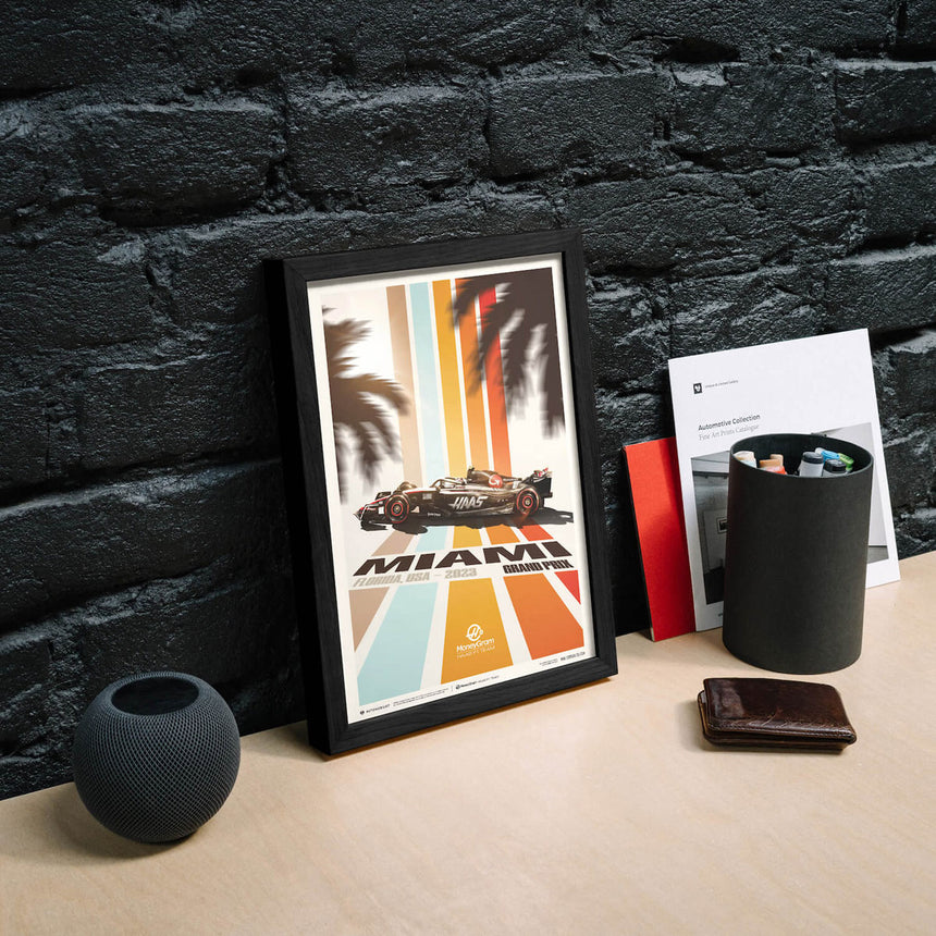 Automobilist MoneyGram Haas F1 Team Miami 2023 Print Poster