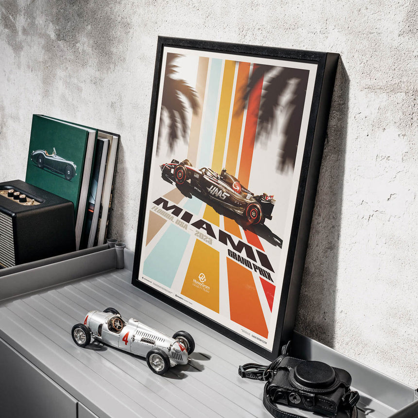 Automobilist MoneyGram Haas F1 Team Miami 2023 Print Poster