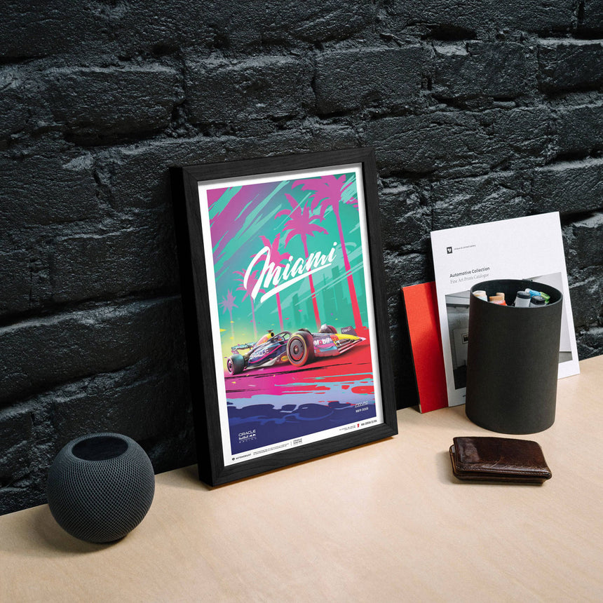 Automobilist Oracle Red Bull Racing Miami 2023 Print Poster