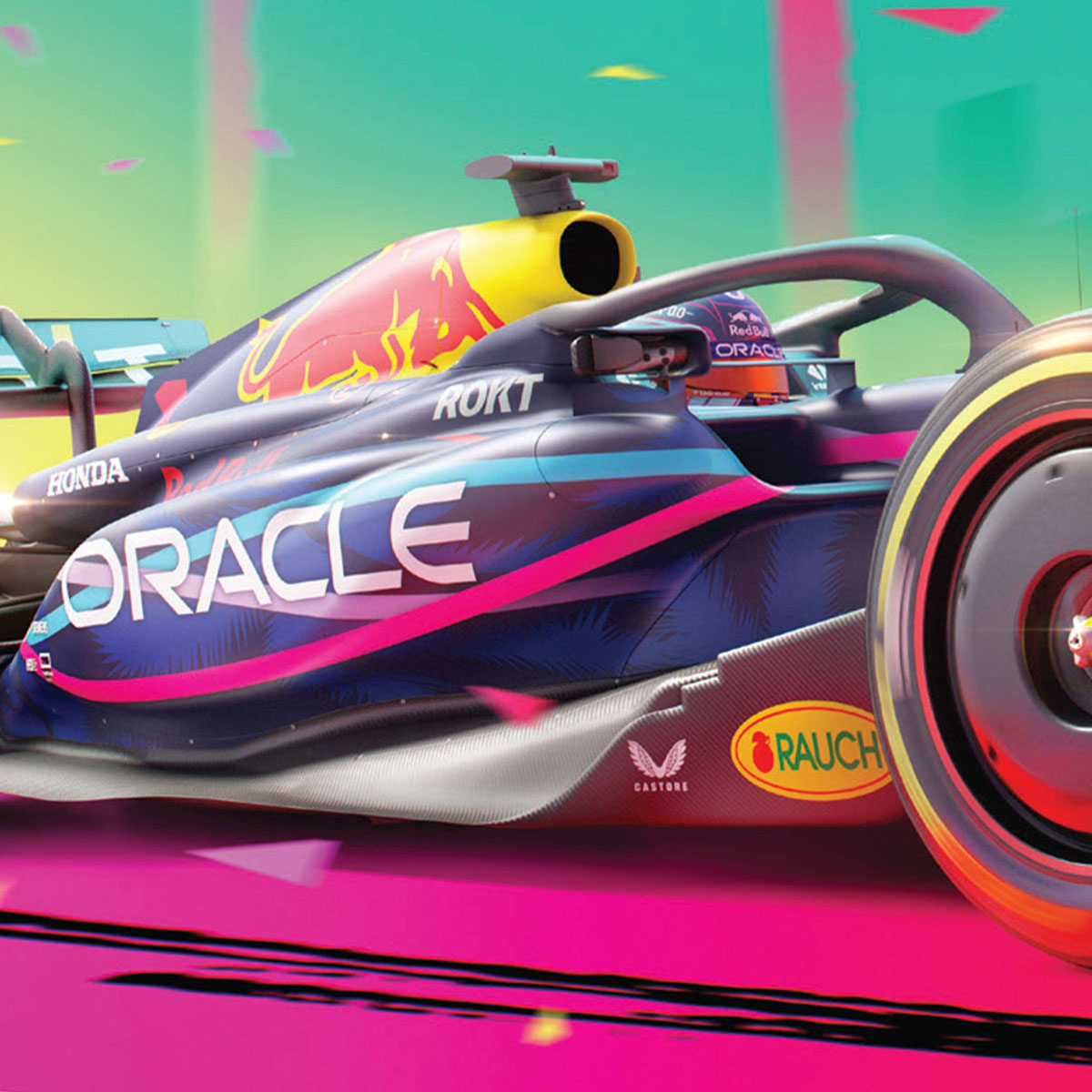 Automobilist Oracle Red Bull Racing Miami 2023 Print Poster