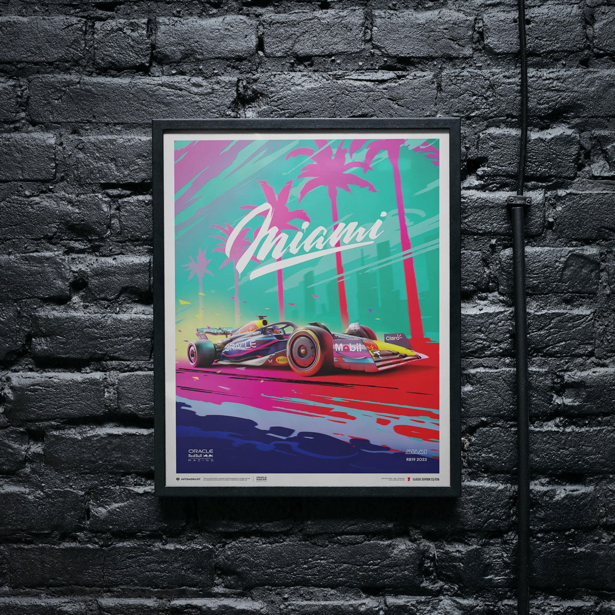Automobilist Oracle Red Bull Racing Miami 2023 Print Poster