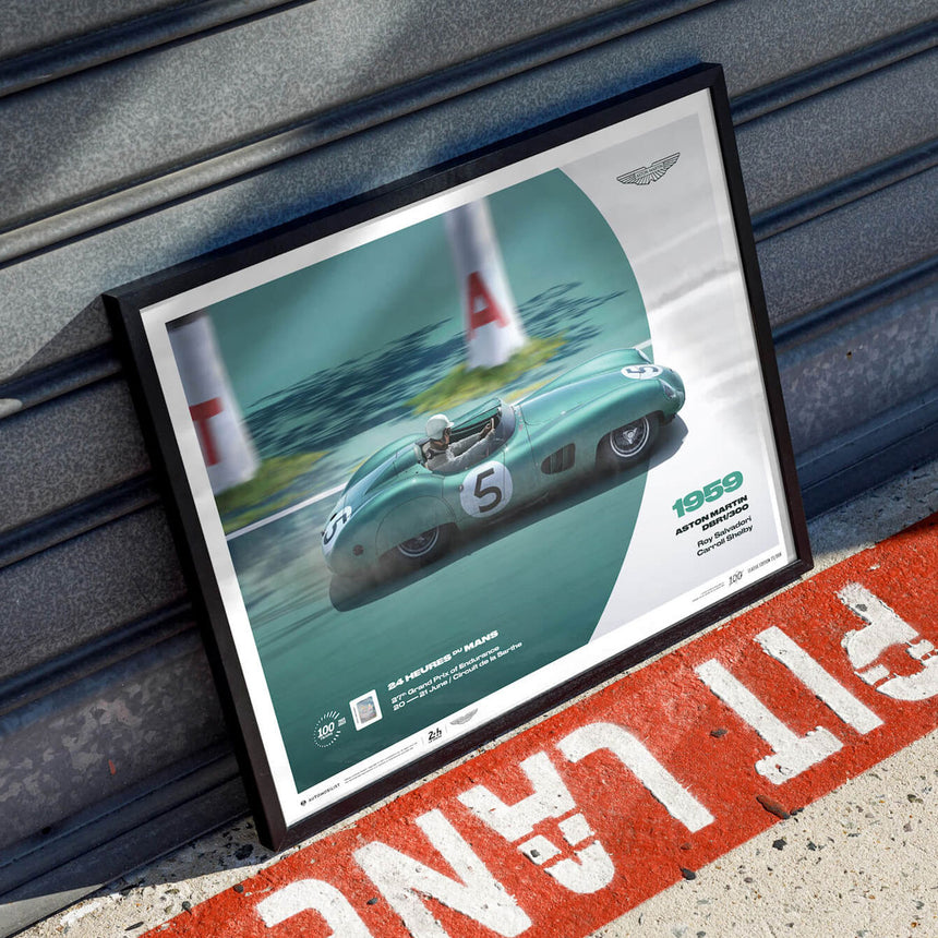 Automobilist Aston Martin DBR1/300 1959 24h Le Mans Print Poster