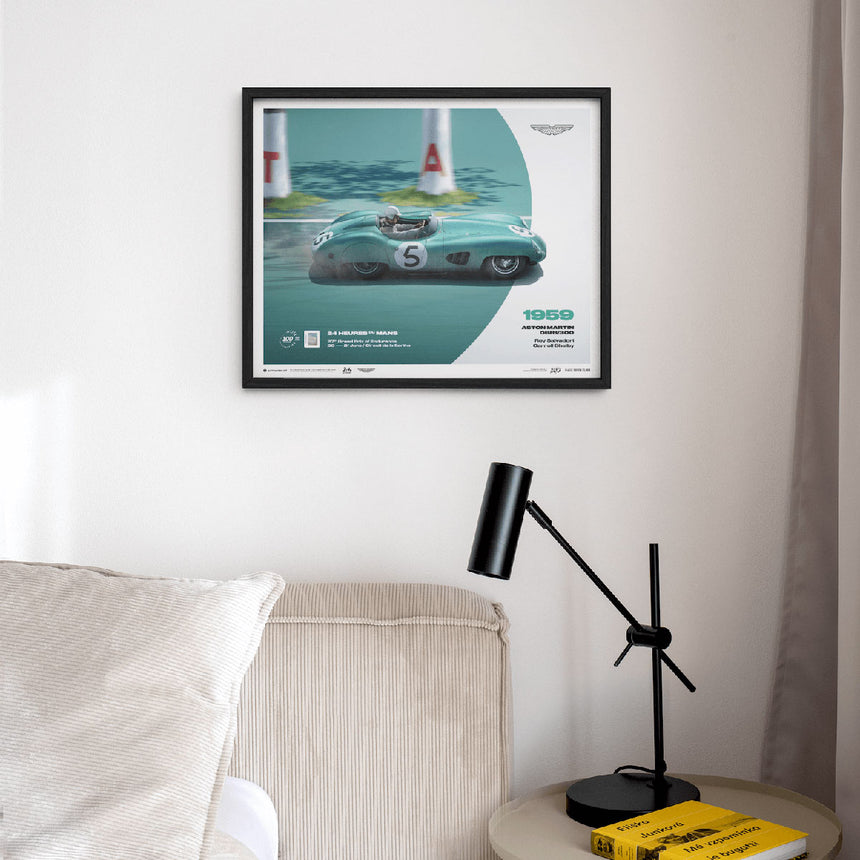 Automobilist Aston Martin DBR1/300 1959 24h Le Mans Print Poster