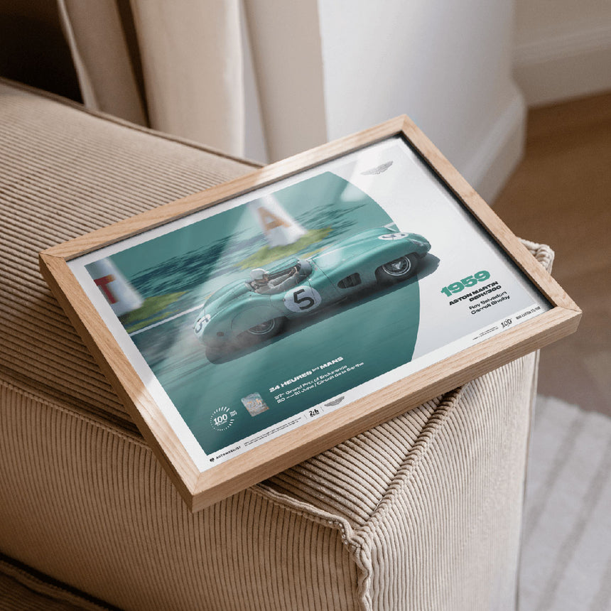 Automobilist Aston Martin DBR1/300 1959 24h Le Mans Print Poster