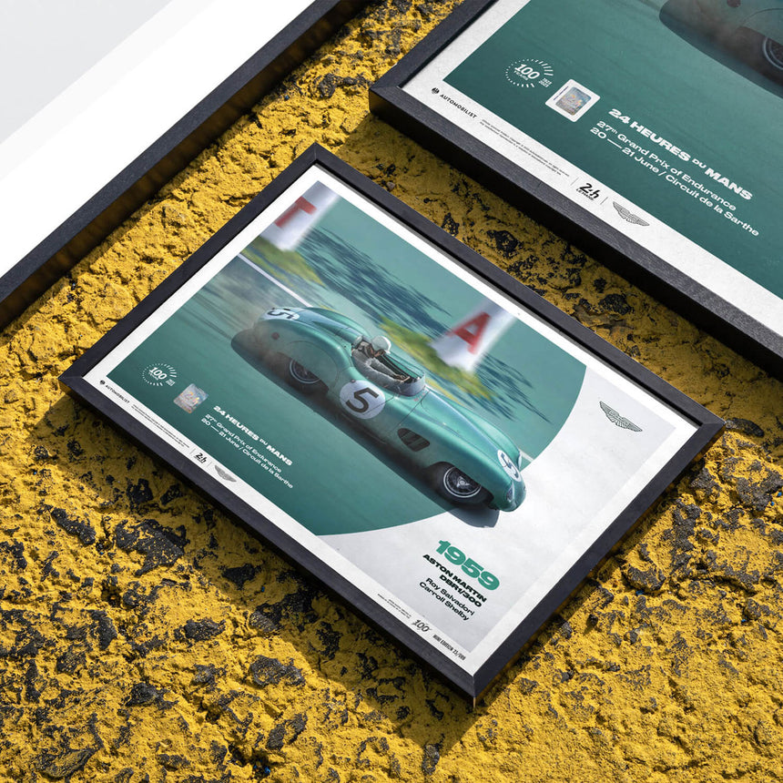 Automobilist Aston Martin DBR1/300 1959 24h Le Mans Print Poster