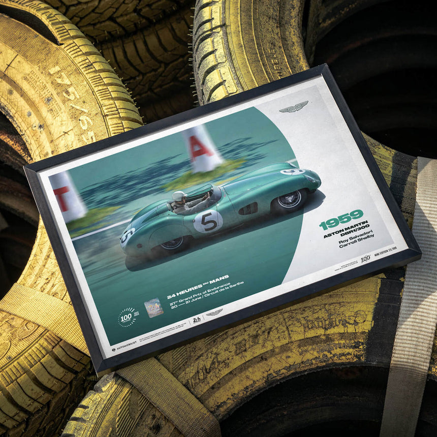 Automobilist Aston Martin DBR1/300 1959 24h Le Mans Print Poster