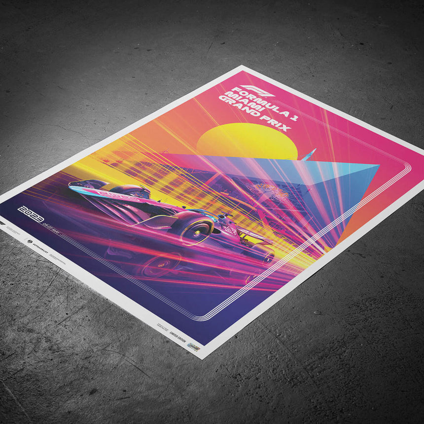 Automobilist Formula 1 Crypto Miami Grand Prix 2023 Print Poster