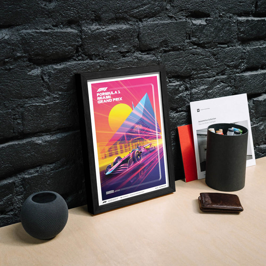 Automobilist Formula 1 Crypto Miami Grand Prix 2023 Print Poster