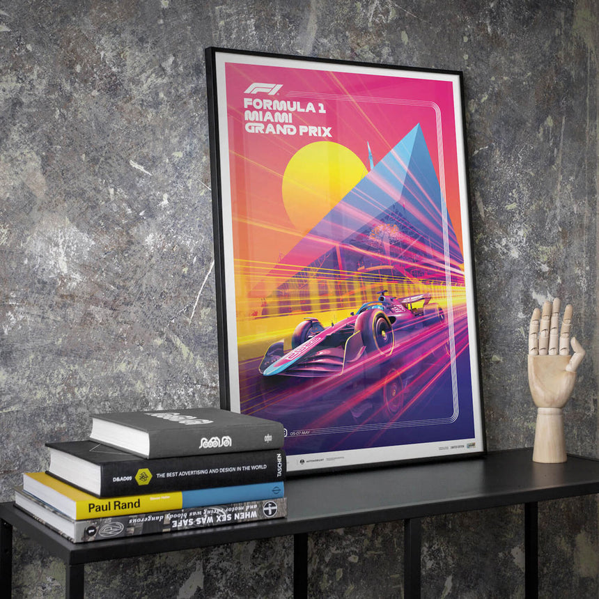 Automobilist Formula 1 Crypto Miami Grand Prix 2023 Print Poster