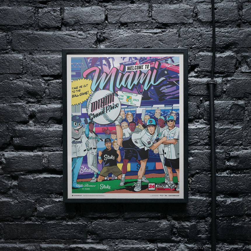 Automobilist Alfa Romeo F1 Team Stake Miami Grand Prix 2023 Print Poster