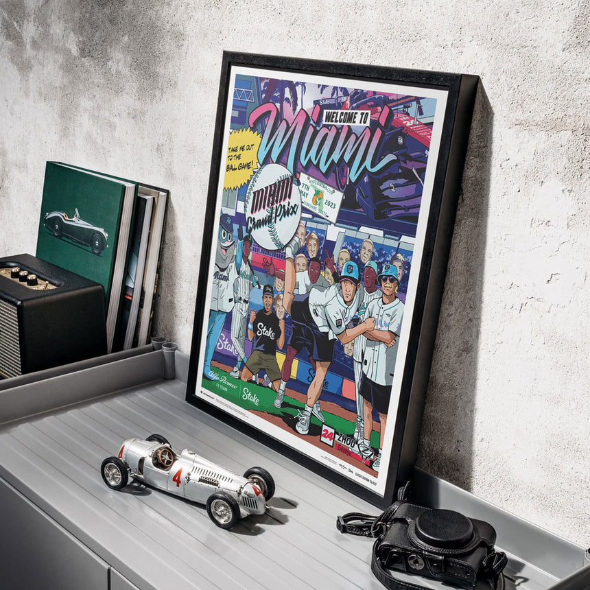 Automobilist Alfa Romeo F1 Team Stake Miami Grand Prix 2023 Print Poster