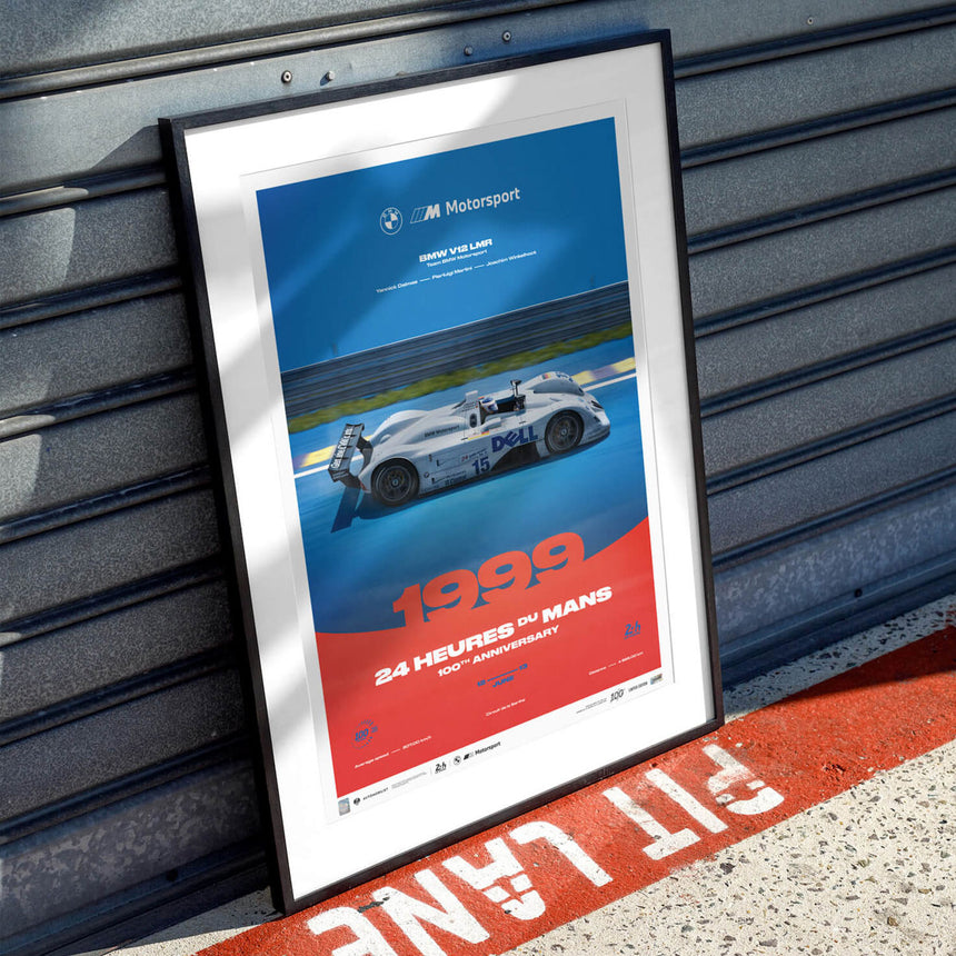 Automobilist BMW V12 LMR 1999 100th Anniversary 24h Le Mans Print Poster