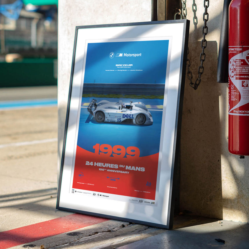 Automobilist BMW V12 LMR 1999 100th Anniversary 24h Le Mans Print Poster