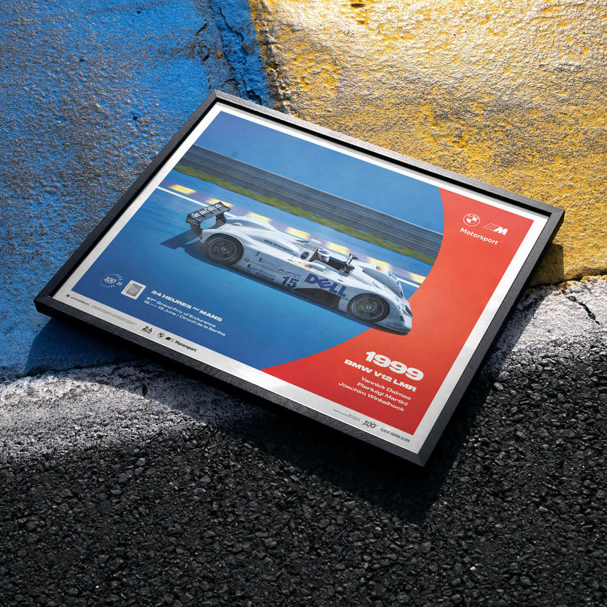 Automobilist BMW V12 LMR 1999 100th Anniversary 24h Le Mans Print Poster