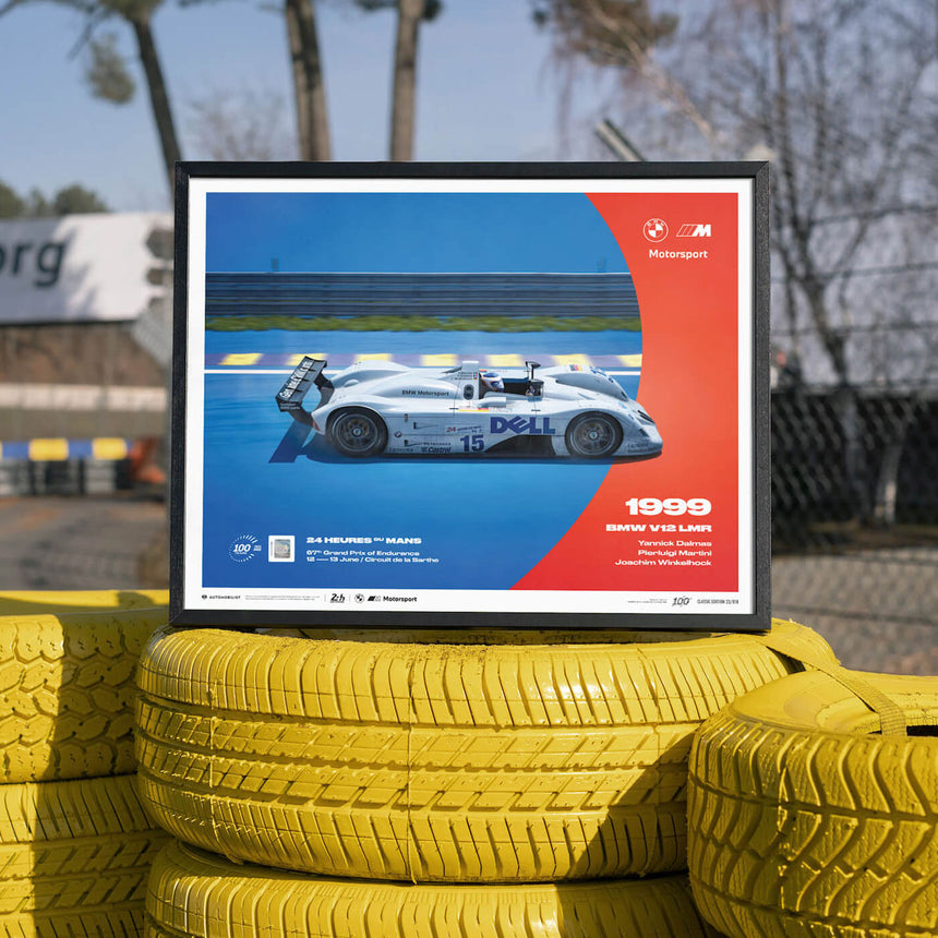 Automobilist BMW V12 LMR 1999 100th Anniversary 24h Le Mans Print Poster