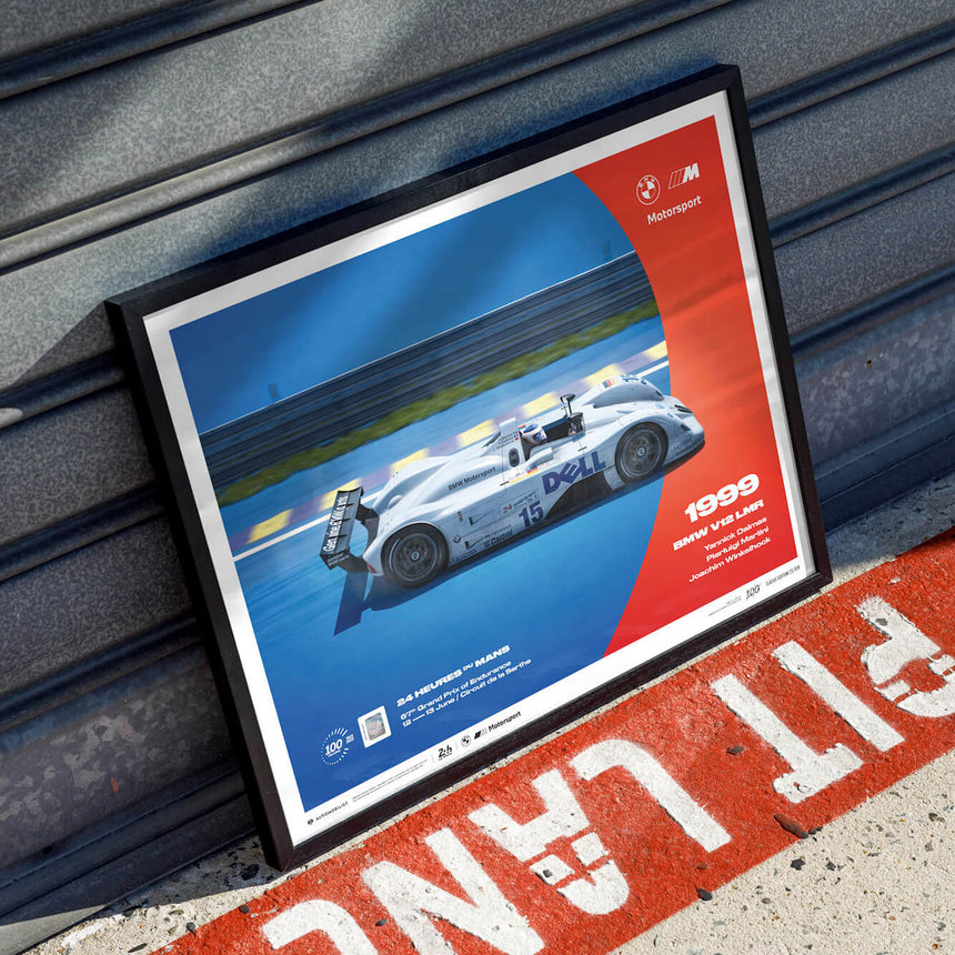 Automobilist BMW V12 LMR 1999 100th Anniversary 24h Le Mans Print Poster