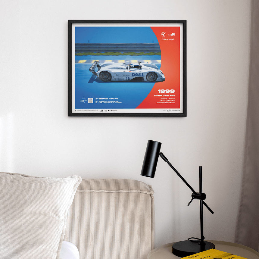 Automobilist BMW V12 LMR 1999 100th Anniversary 24h Le Mans Print Poster