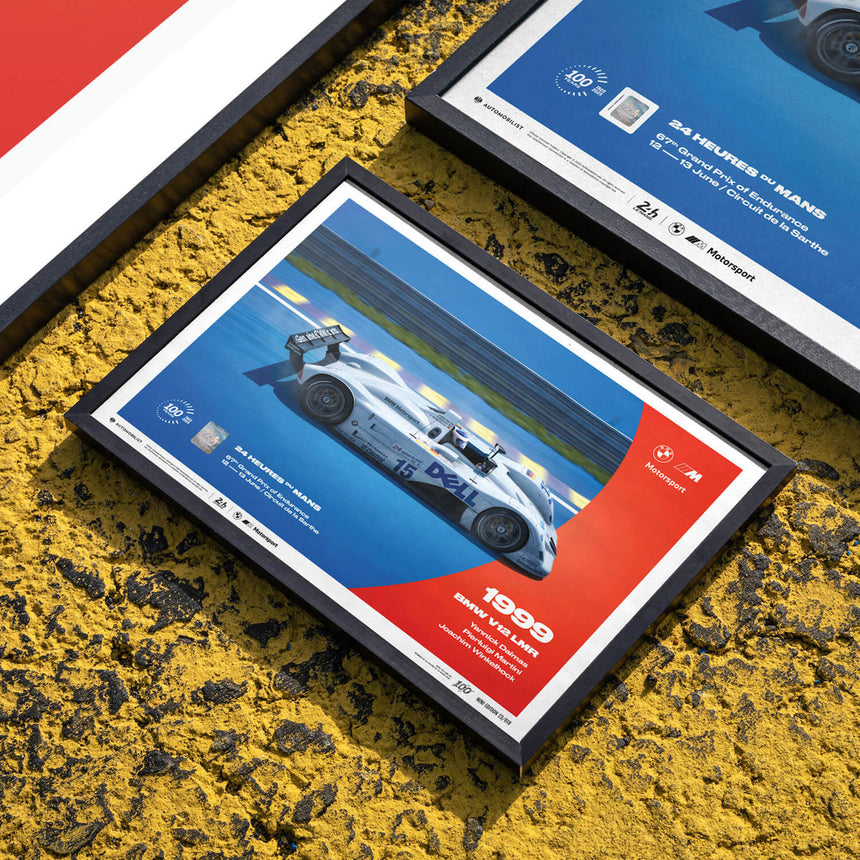 Automobilist BMW V12 LMR 1999 100th Anniversary 24h Le Mans Print Poster