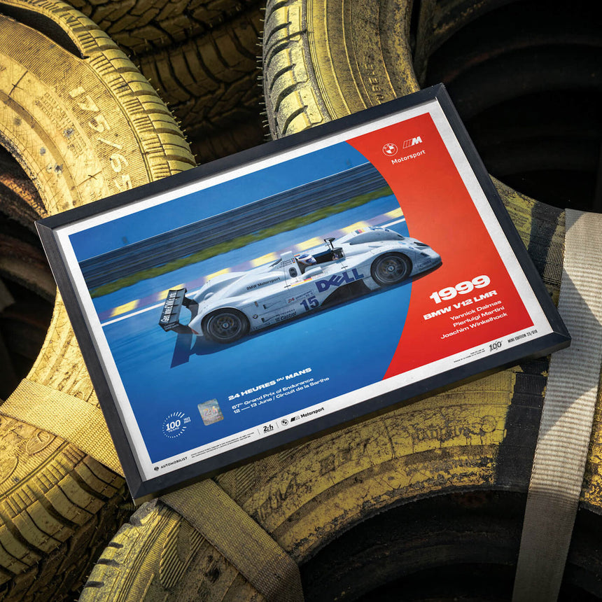 Automobilist BMW V12 LMR 1999 100th Anniversary 24h Le Mans Print Poster