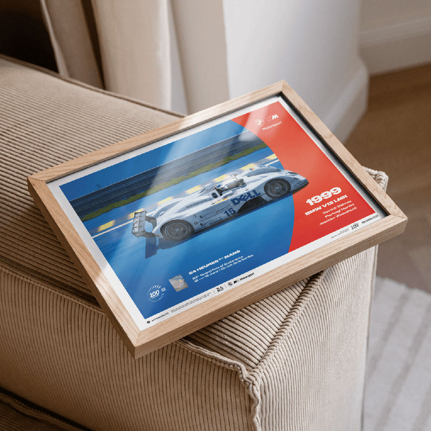 Automobilist BMW V12 LMR 1999 100th Anniversary 24h Le Mans Print Poster