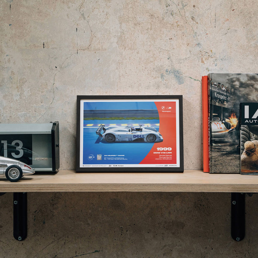 Automobilist BMW V12 LMR 1999 100th Anniversary 24h Le Mans Print Poster