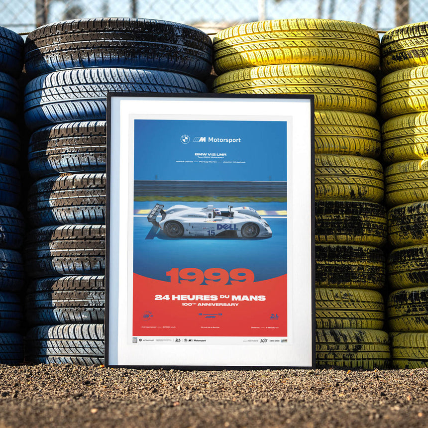 Automobilist BMW V12 LMR 1999 100th Anniversary 24h Le Mans Print Poster