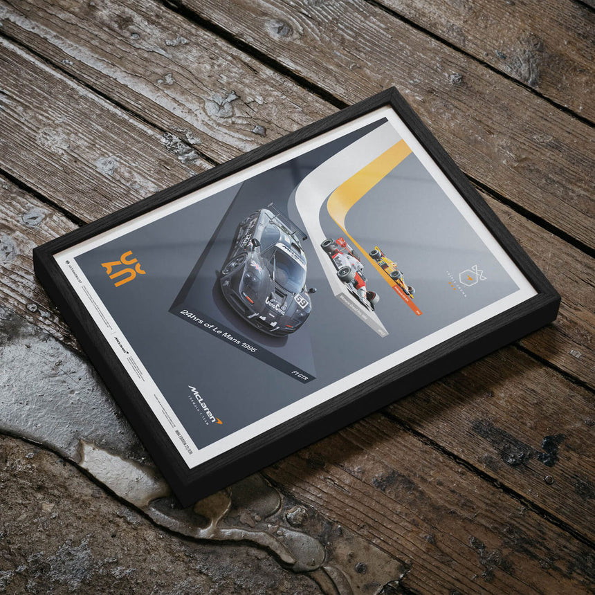 Automobilist McLaren Racing 2023 The Triple Crown 60th Anniversary Print Poster