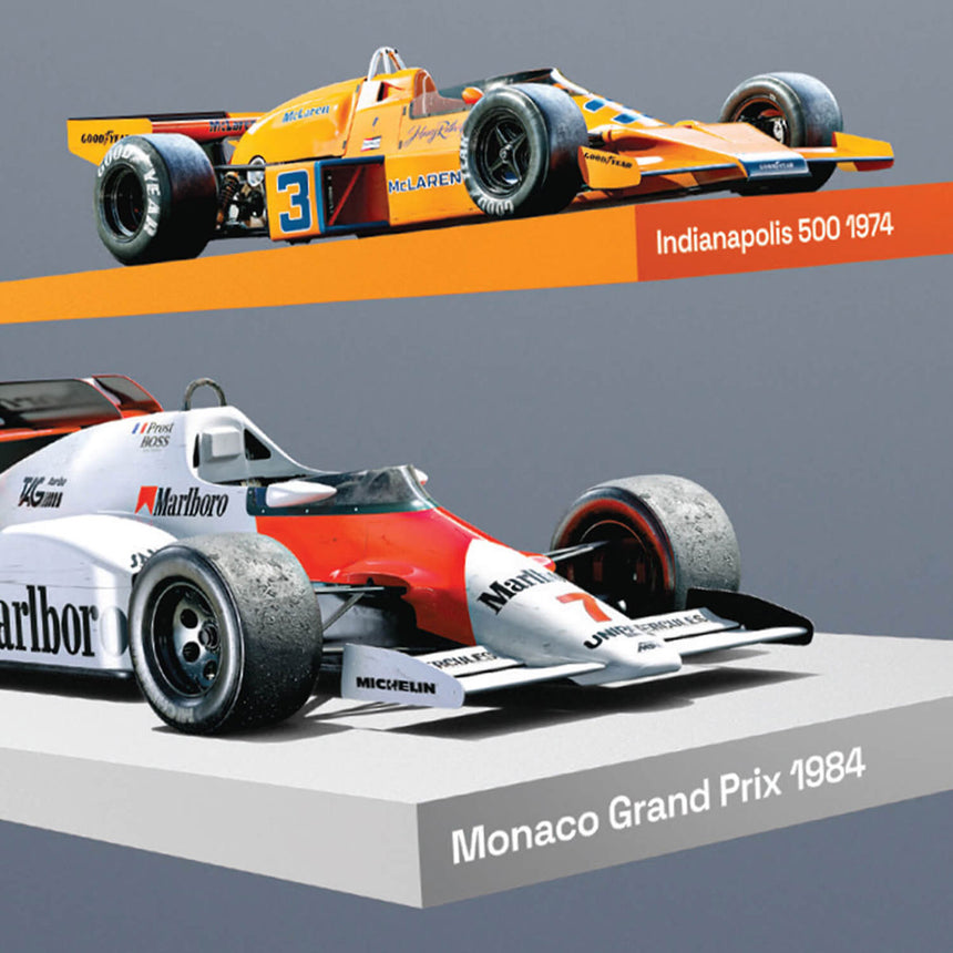 Automobilist McLaren Racing 2023 The Triple Crown 60th Anniversary Print Poster