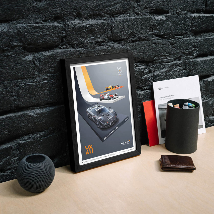 Automobilist McLaren Racing 2023 The Triple Crown 60th Anniversary Print Poster