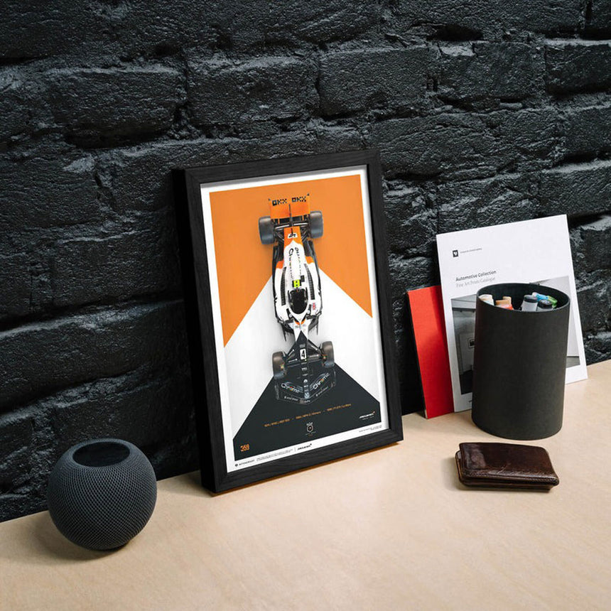 Automobilist McLaren Formula 1 Lando Norris Triple Crown Livery 2023 Print Poster