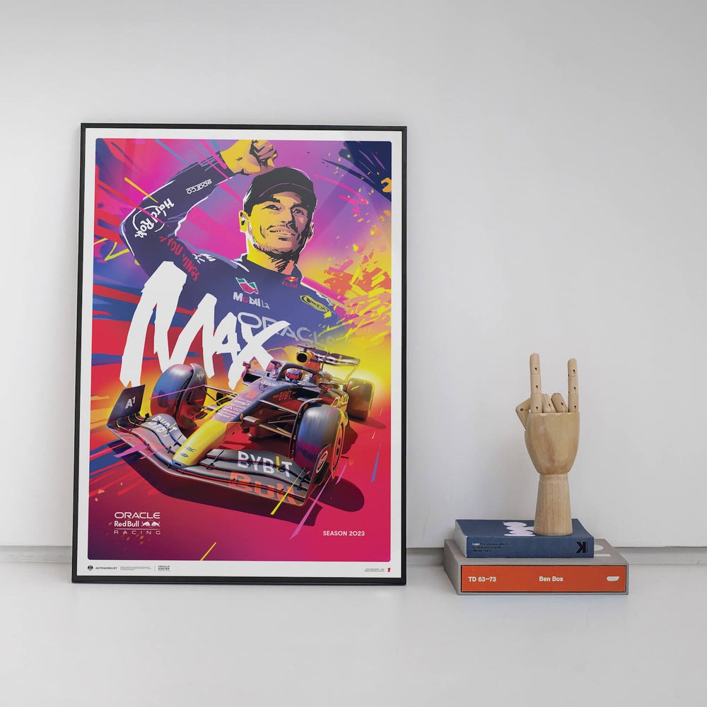 Automobilist Oracle Red Bull Racing Max Verstappen 2023 Print Poster