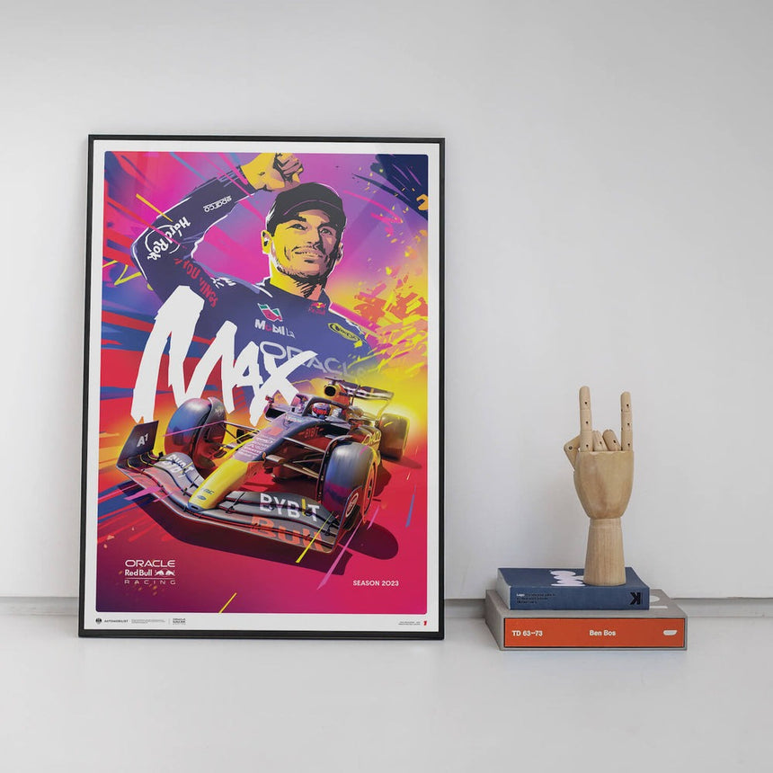 Automobilist Oracle Red Bull Racing Max Verstappen 2023 Print Poster