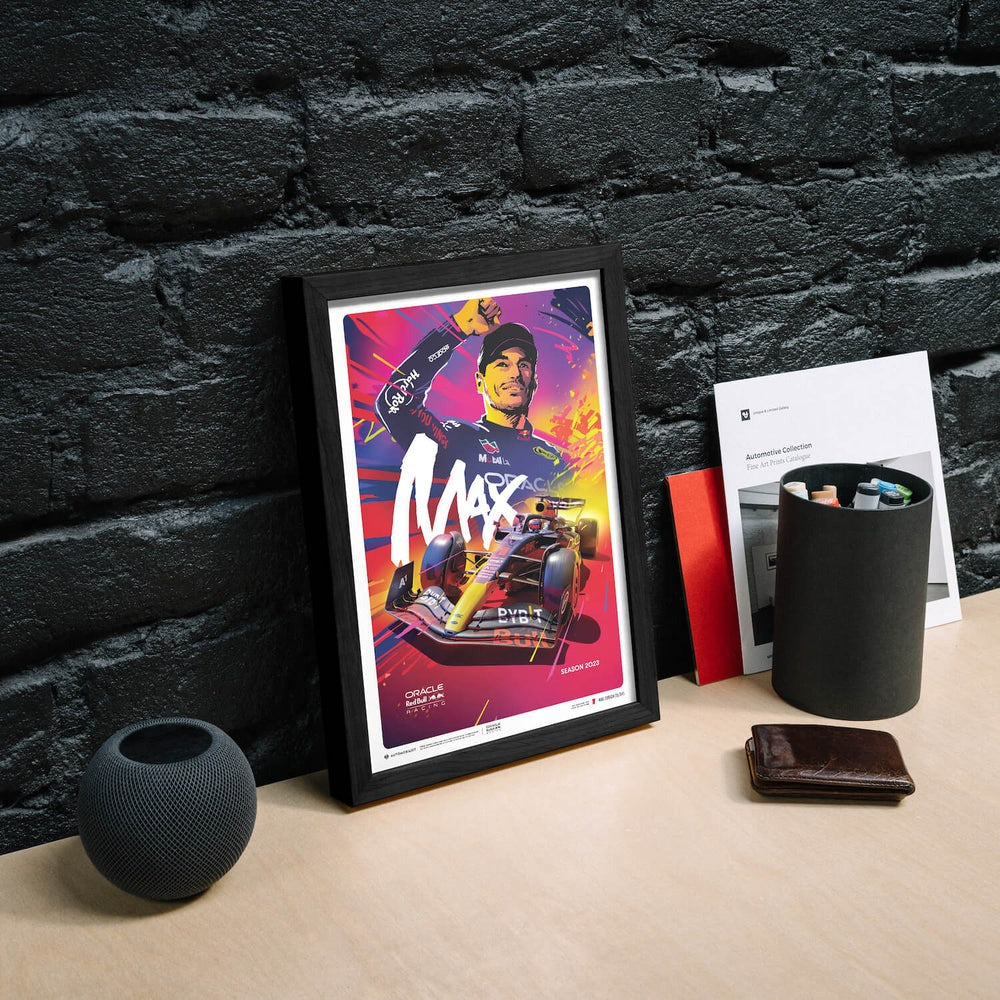 Automobilist Oracle Red Bull Racing Max Verstappen 2023 Print Poster