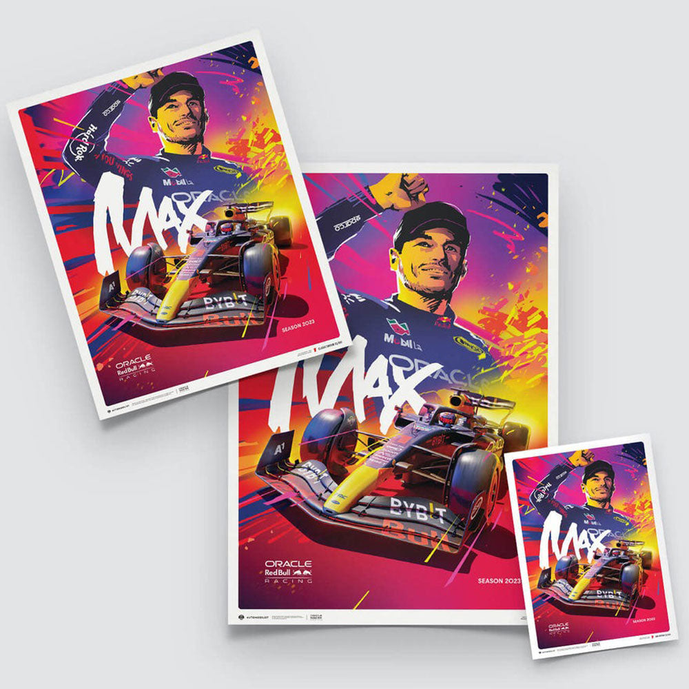 Automobilist Oracle Red Bull Racing Max Verstappen 2023 Print Poster