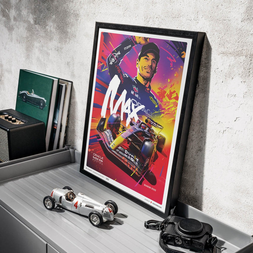 Automobilist Oracle Red Bull Racing Max Verstappen 2023 Print Poster