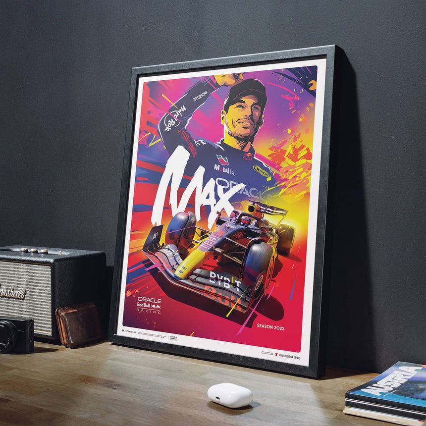 Automobilist Oracle Red Bull Racing Max Verstappen 2023 Print Poster
