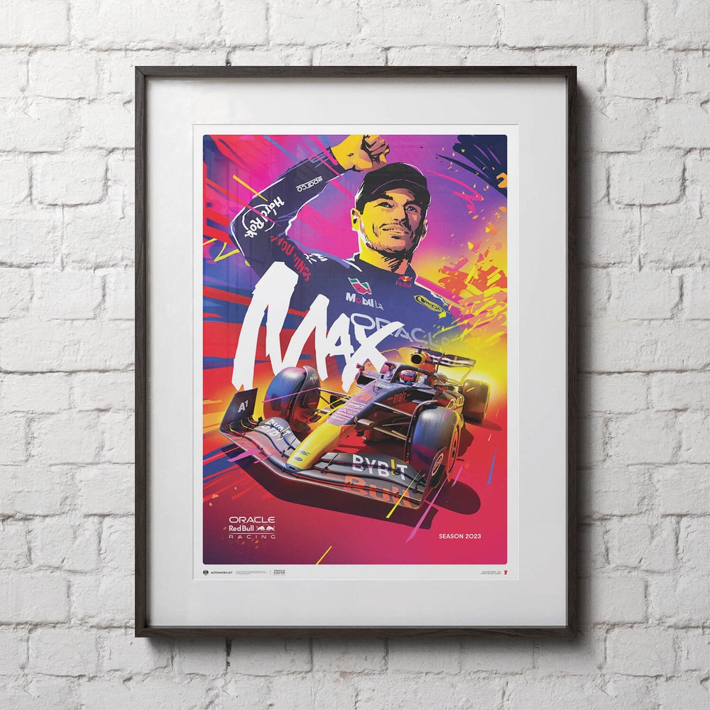 Automobilist Oracle Red Bull Racing Max Verstappen 2023 Print Poster
