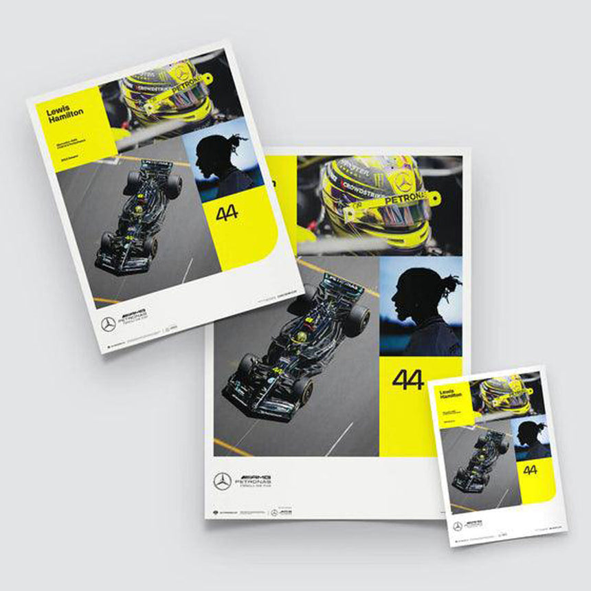 Automobilist Mercedes AMG Petronas F1 Team Lewis Hamilton 2023 Print Poster
